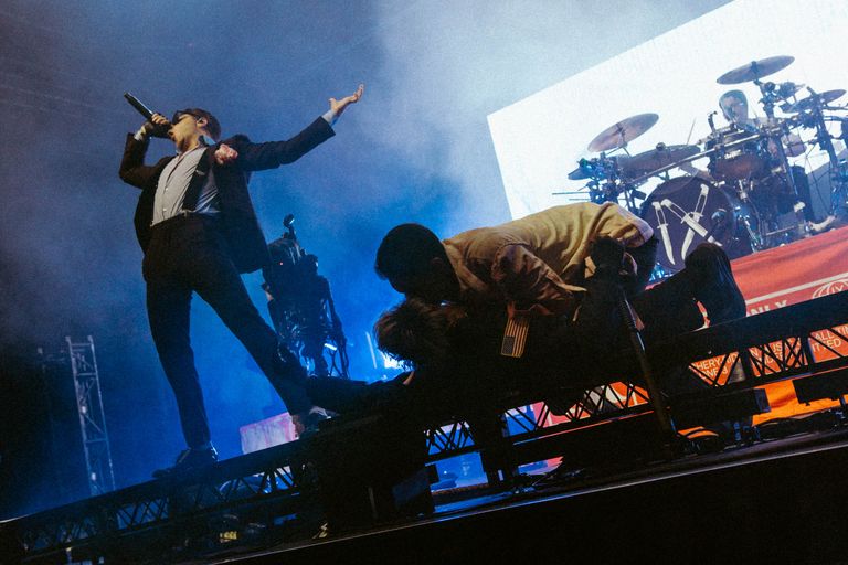 Ice Nine Kills performing live at AEC Arena in Adelaide